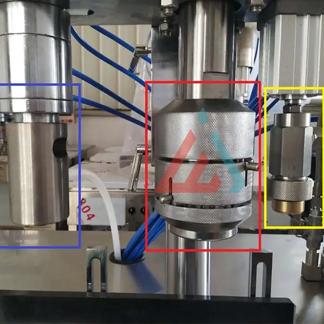 スリーインワン半自動エアゾール充填機