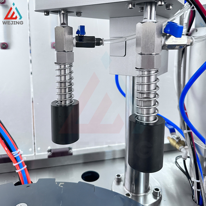 2025新しいマシンwjez-30自動エアロゾルボトル充填外側のクリンプマシン 