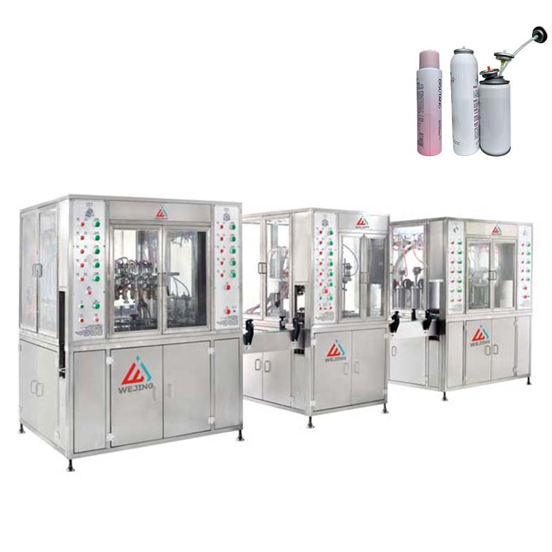 エアゾール充填機のメンテナンス方法