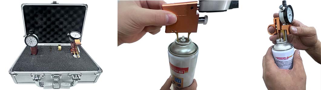 エアゾール缶の測定