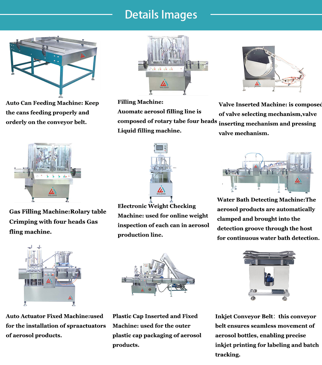 エアゾール充填ライン 